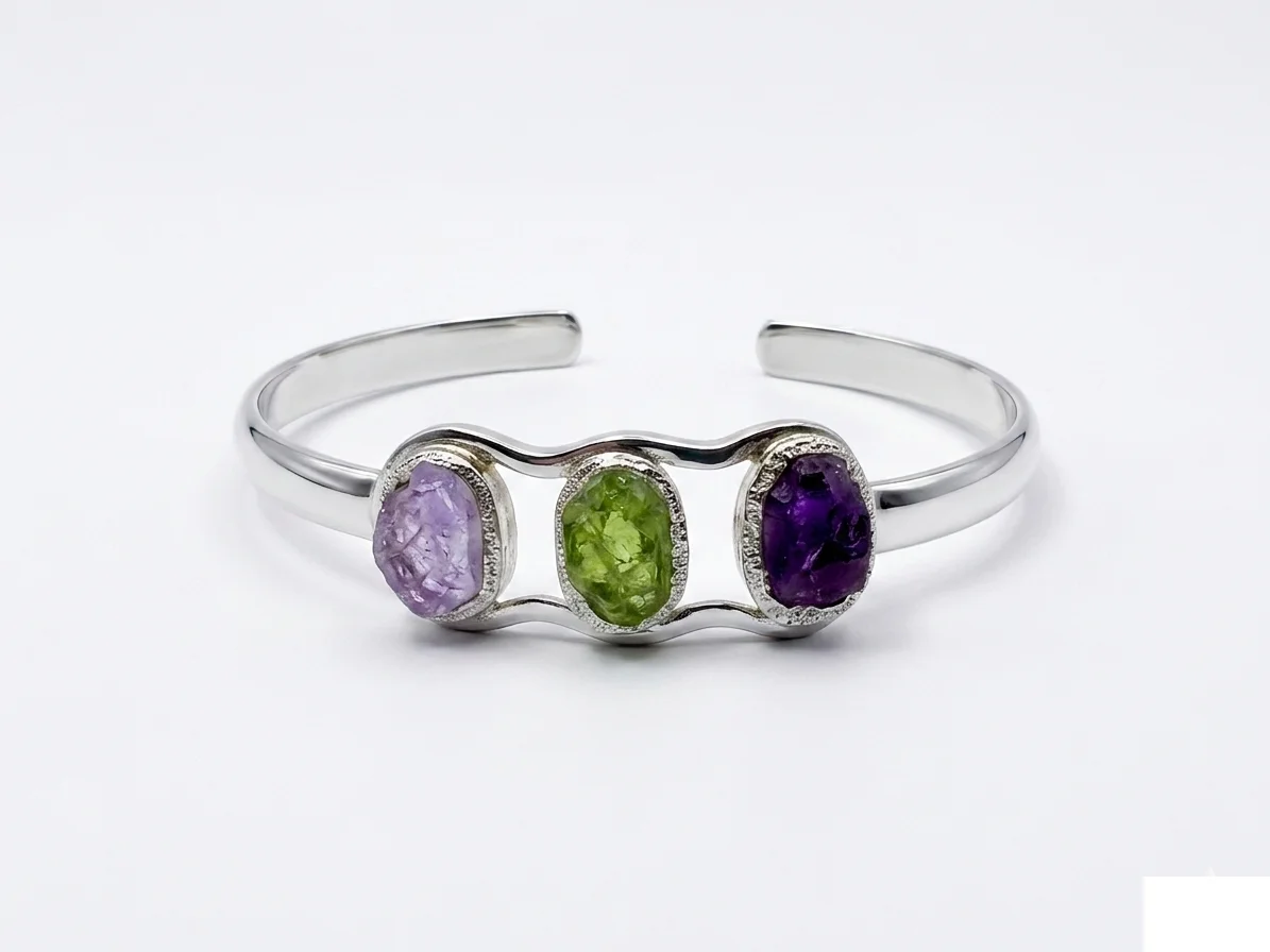 Rough Gem Assortment Bracelet - image 1