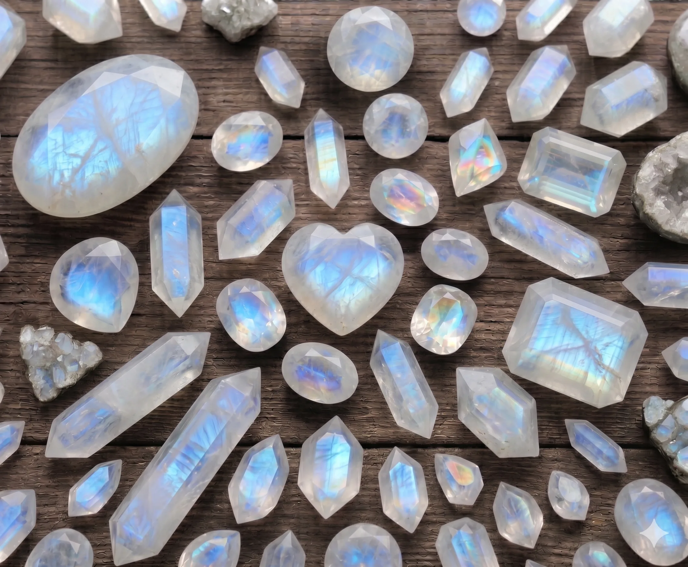 Natural moonstone , Odyssey by Silver