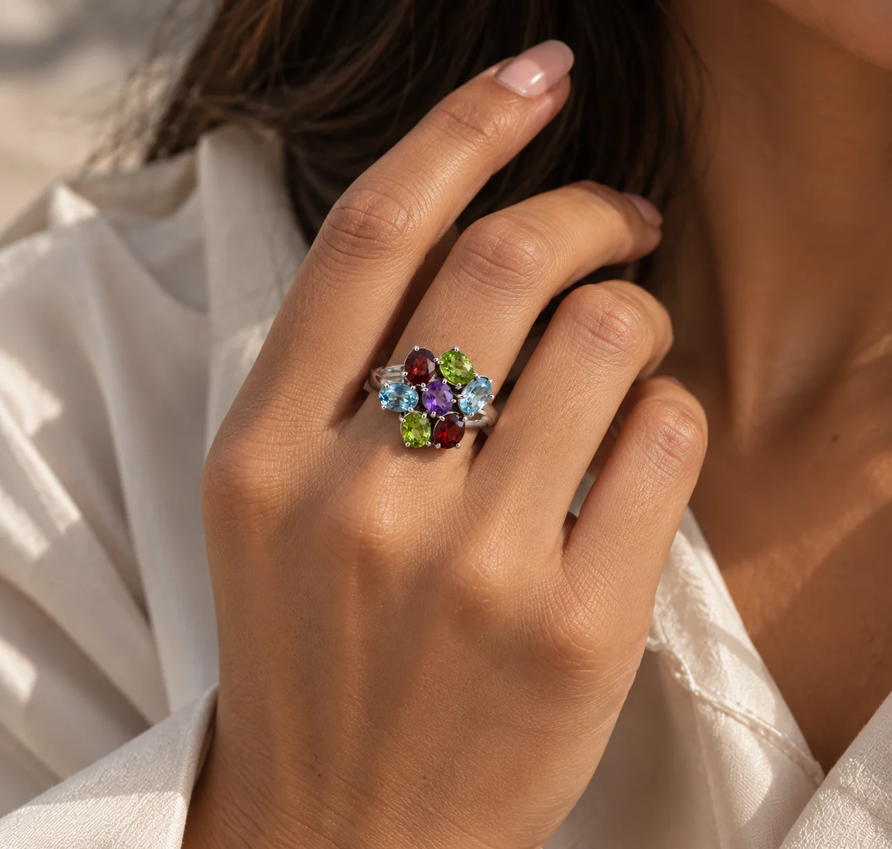 My Island Mosaic Cocktail Ring - image 1